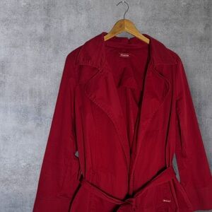 Armor-Lux Red Belted Lightweight Mid Length Jacket Size 46 US XL